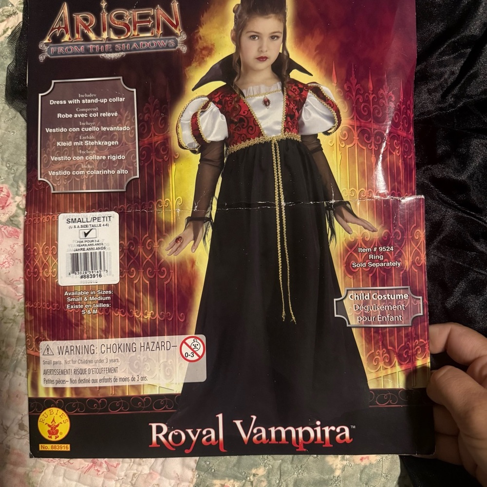 Rubies costumes  Royal Vampira Costume for Kids - Black and Red